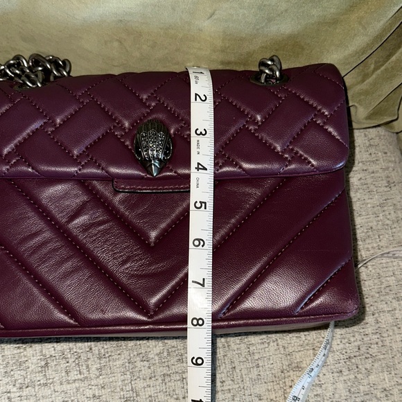 Kurt Geiger Plum Quilted Shoulder Bag - Picture 12 of 13